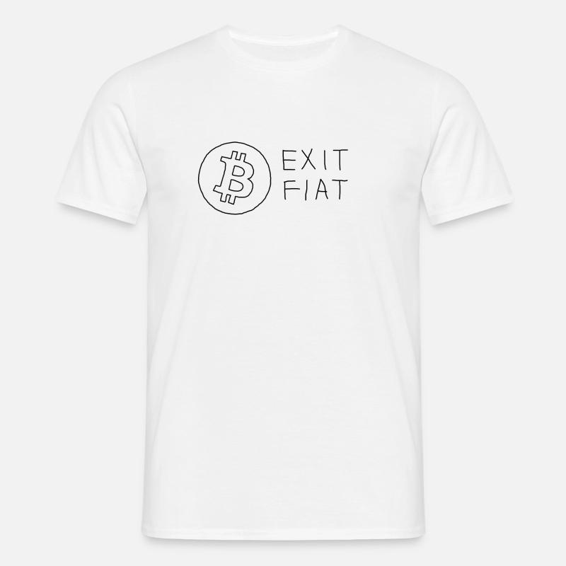 exitfiat - Männer T-Shirt - Weiß