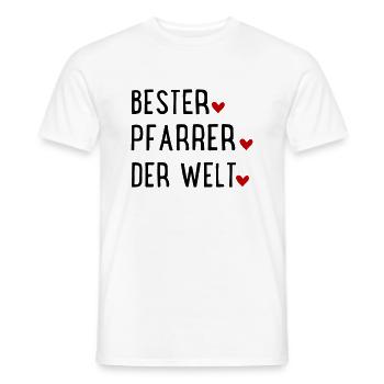 Pfarrer - Männer T-Shirt - Weiß - Vorne - AI Model Male 178 dark (178cm)
