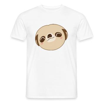 Mignon paresseux Kawaii Cartoon Animal Love 5 - T-shirt homme - blanc - Devant - AI Model Male 178 dark (178cm)