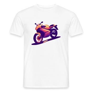 Motorcycle Motorcycle Fan Motorcross Motorcyclists - Men's T-Shirt - white - Front - AI Model Male 178 dark (178cm)