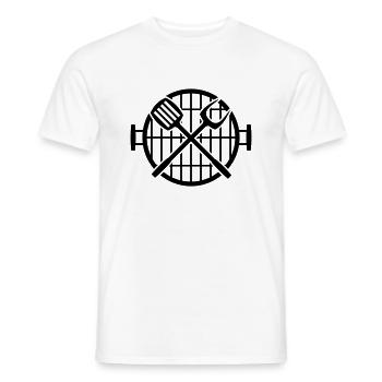 grill - Männer T-Shirt - Weiß - Vorne - AI Model Male 178 dark (178cm)