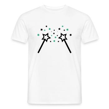 zauberstab 002 - Männer T-Shirt - Weiß - Vorne - AI Model Male 178 dark (178cm)
