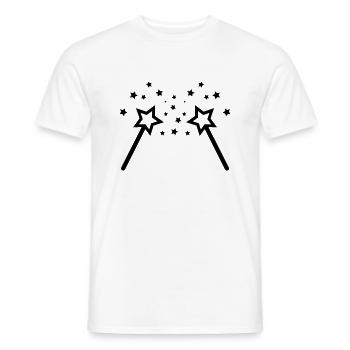 zauberstab 02 - Männer T-Shirt - Weiß - Vorne - AI Model Male 178 dark (178cm)