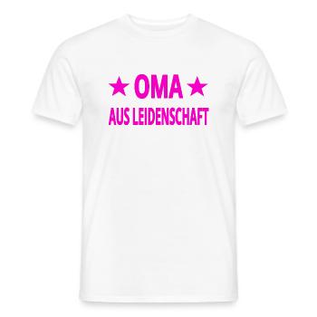 Oma - Männer T-Shirt - Weiß - Vorne - AI Model Male 178 dark (178cm)