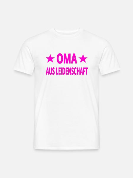 Oma - Männer T-Shirt - Weiß