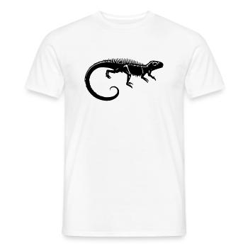 Fossile dinosaure - T-shirt homme - blanc - Devant - AI Model Male 178 dark (178cm)