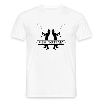 Pêcheur disant pêche pêcheur idée cadeau - T-shirt homme - blanc - Devant - AI Model Male 178 dark (178cm)