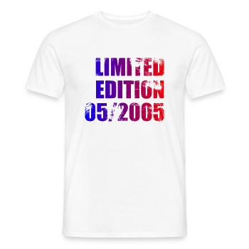 20e anniversaire Edition Limitée 05/2005 - T-shirt homme - blanc - Devant - AI Model Male 178 dark (178cm)