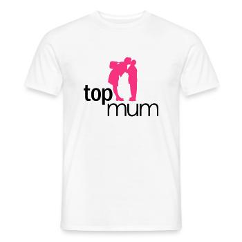Top Mum - mothers day, muttertag - Männer T-Shirt - Weiß - Vorne - AI Model Male 178 dark (178cm)