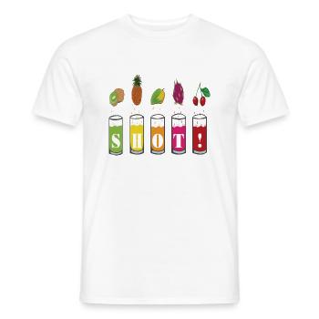 Summer drinks - Shot ! - Männer T-Shirt - Weiß - Vorne - AI Model Male 178 dark (178cm)