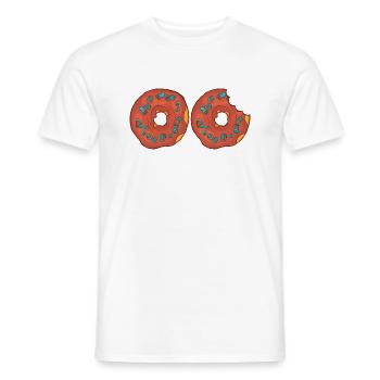 Donuts Confiserie Cookie Tart Cake Pies - Men's T-Shirt - white - Front - AI Model Male 178 dark (178cm)