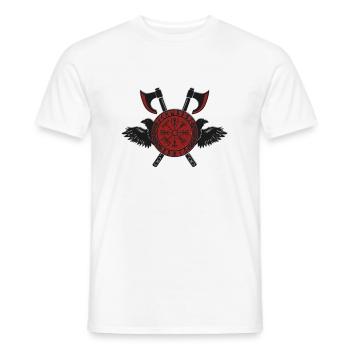 Clanwappen - Schwarze Raben - Männer T-Shirt - Weiß - Vorne - AI Model Male 178 dark (178cm)