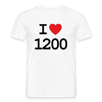 J’adore 1200 - Ich liebe Brigittenau Shirt - T-shirt homme - blanc - Devant - AI Model Male 178 dark (178cm)