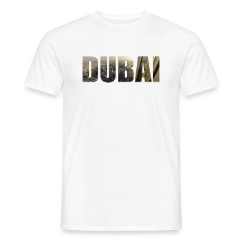 Dubaï - T-shirt homme - blanc - Devant - AI Model Male 178 dark (178cm)