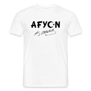 Afyon Turquie Drapeau Ata - T-shirt homme - blanc - Devant - AI Model Male 178 dark (178cm)