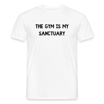Gymnase - T-shirt homme - blanc - Devant - AI Model Male 178 dark (178cm)