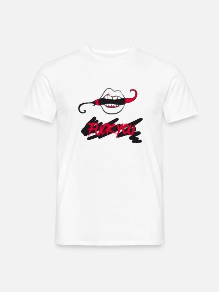 Fick dich - Männer T-Shirt - Weiß