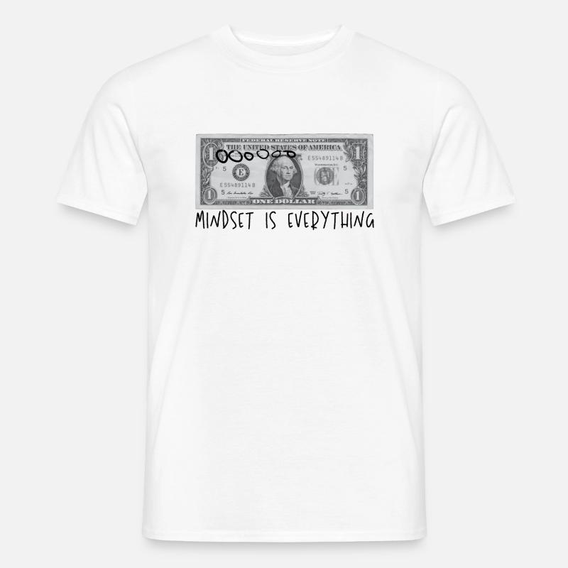 MINDSETIS EVERYTING - Männer T-Shirt - Weiß