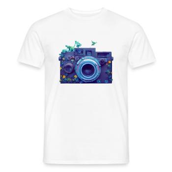 Photographer Camera Photographers Funny Photography - Men's T-Shirt - white - Front - AI Model Male 178 dark (178cm)