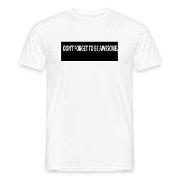 INDICATED - Men's T-Shirt - white - Front - AI Model Male 178 dark (178cm)