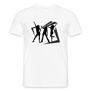 Dancing Dance Music - Men's T-Shirt - white - Front - AI Model Male 178 dark (178cm)