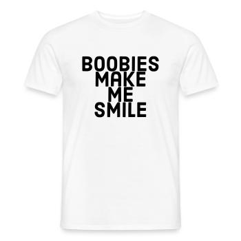 Les fous me font sourire - T-shirt homme - blanc - Devant - AI Model Male 178 dark (178cm)