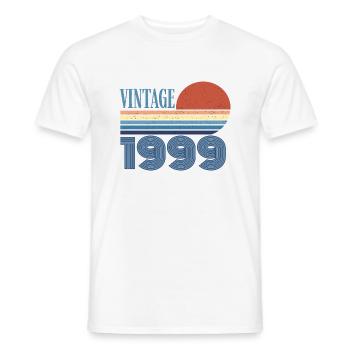 Jahrgang 1999 - Männer T-Shirt - Weiß - Vorne - AI Model Male 178 dark (178cm)