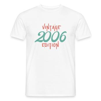 Vintage 2006 edition - Men's T-Shirt - white - Front - AI Model Male 178 dark (178cm)