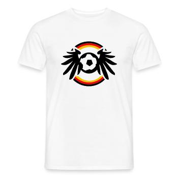 Deutschland Fan Ball - Männer T-Shirt - Weiß - Vorne - AI Model Male 178 dark (178cm)