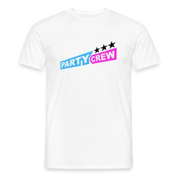 Party Crew Fun Stars Celebrate Team Friends Member - T-shirt homme - blanc - Devant - AI Model Male 178 dark (178cm)