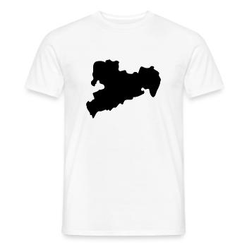 sachsen - Männer T-Shirt - Weiß - Vorne - AI Model Male 178 dark (178cm)