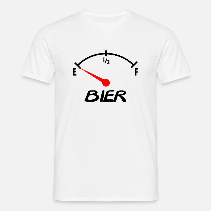 bier - Männer T-Shirt - Weiß