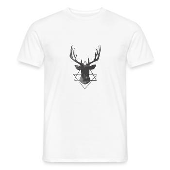 Renne Usé - T-shirt homme - blanc - Devant - AI Model Male 178 dark (178cm)