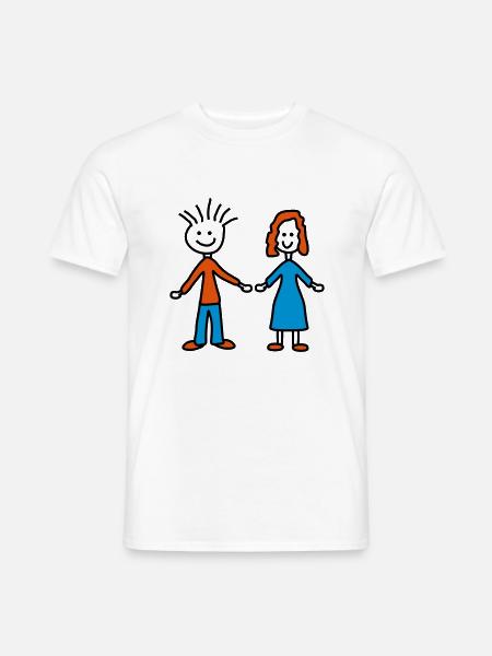 couple - Men's T-Shirt - white