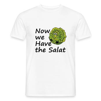 Salat Denglisch Gemüse Lustige Geschenkidee - Männer T-Shirt - Weiß - Vorne - AI Model Male 178 dark (178cm)