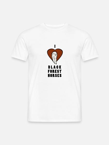 BLACK FOREST HORSE 5 - Männer T-Shirt - Weiß