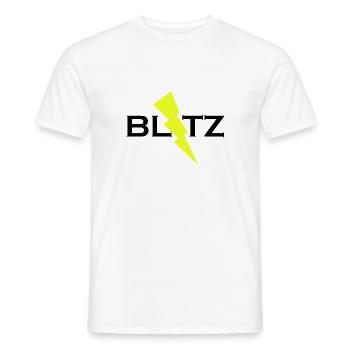 BLITZ - Männer T-Shirt - Weiß - Vorne - AI Model Male 178 dark (178cm)