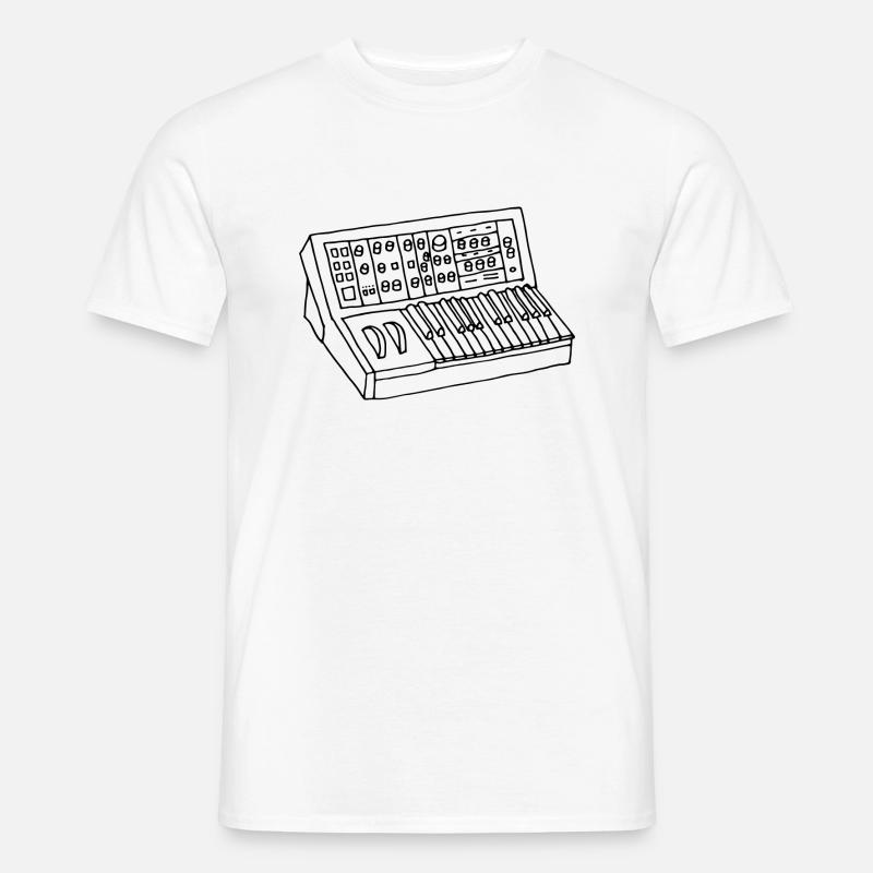 Synthesizer - Männer T-Shirt - Weiß