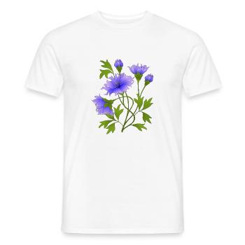 Fleurs - T-shirt homme - blanc - Devant - AI Model Male 178 dark (178cm)