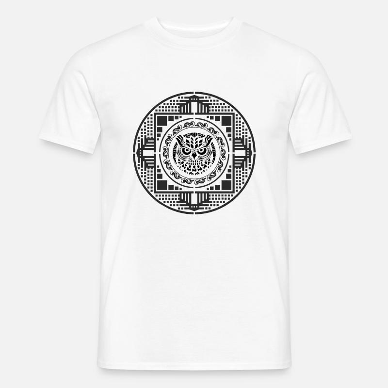 goa EULE - Männer T-Shirt - Weiß