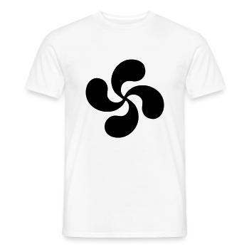 Basque cross - Männer T-Shirt - Weiß - Vorne - AI Model Male 178 dark (178cm)