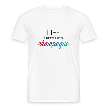 blockedTitle - T-shirt homme - blanc - Devant - AI Model Male 178 dark (178cm)