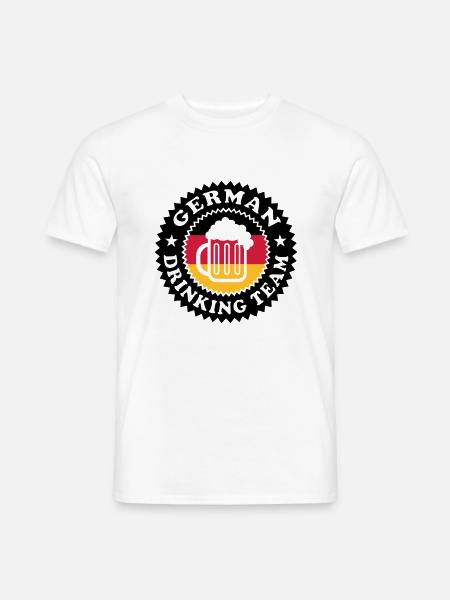 German Drinking Team 01 - T-shirt homme - blanc