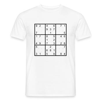Sudoku - Männer T-Shirt - Weiß - Vorne - AI Model Male 178 dark (178cm)
