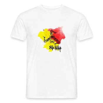 sicilia - Männer T-Shirt - Weiß - Vorne - AI Model Male 178 dark (178cm)