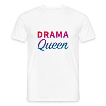 Drama Queen - Men's T-Shirt - white - Front - AI Model Male 178 dark (178cm)
