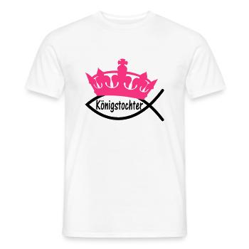 Königstochter - Ichthys - Männer T-Shirt - Weiß - Vorne - AI Model Male 178 dark (178cm)