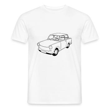  Trabi Aspahltbomber - T-shirt homme - blanc - Devant - AI Model Male 178 dark (178cm)