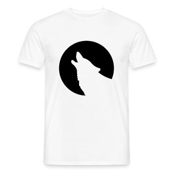 wolfcy - Men's T-Shirt - white - Front - AI Model Male 178 dark (178cm)