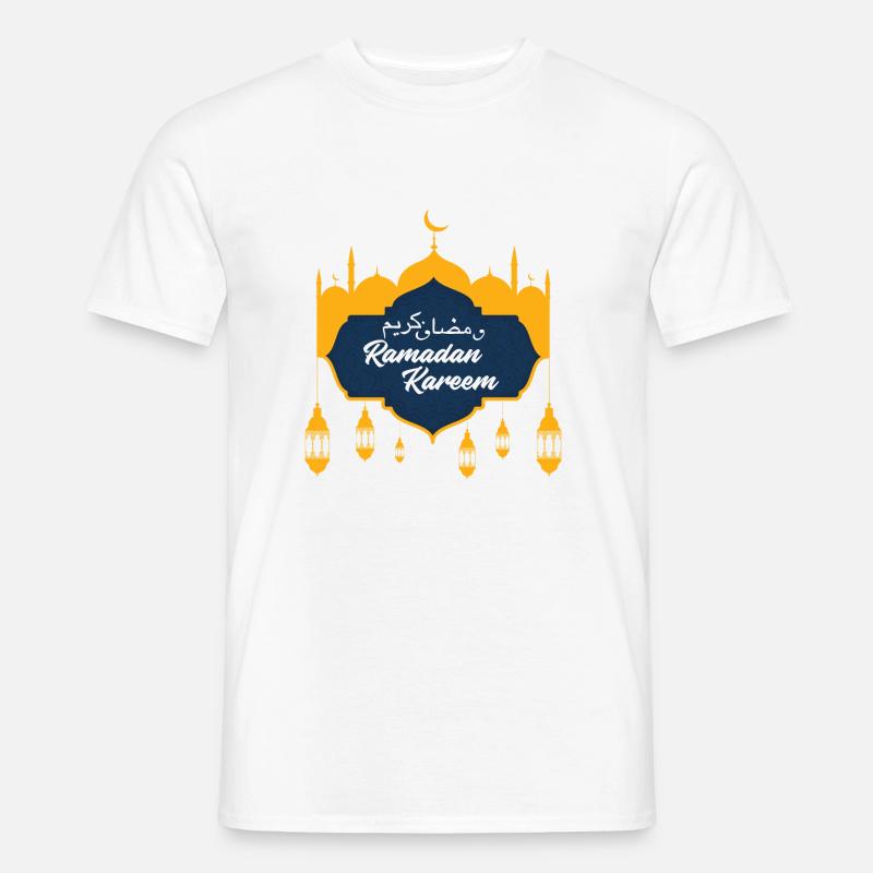 Der Fastenmonat Ramadan - Männer T-Shirt - Weiß